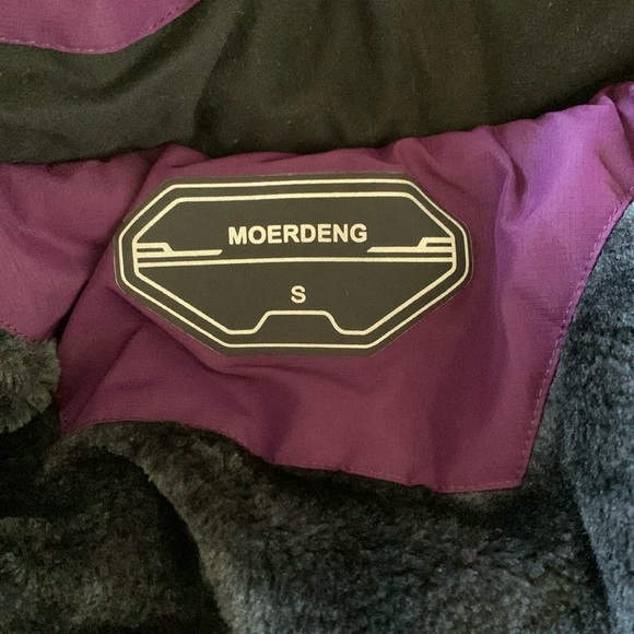 Women's Moerdeng Purple water proof Insulated Hooded Winter Parka - Picture 9 of 10